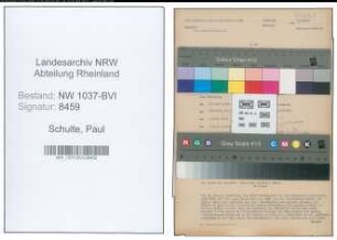 Entnazifizierung Paul Schulte , geb. 08.04.1901 (Gelderheber)