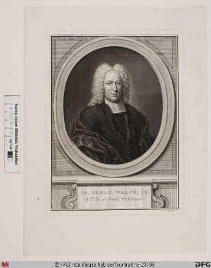Bildnis Johann Georg Walch