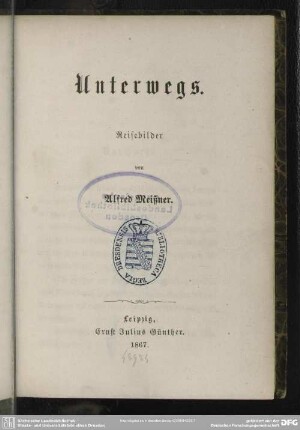 Unterwegs : Reisebilder