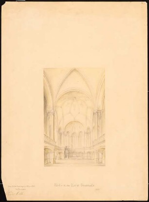 Zionskirche, Berlin: Perspektivische Innenansicht