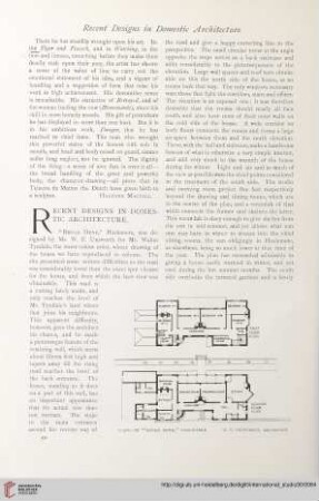 Recent designs in domestic architecture