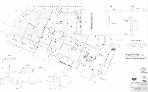 Stuttgart Nord: Dienstgebäude Flm-Gebäude Zwischenbau Schalplan Untergeschoß
