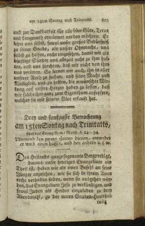 Drey und funfzigste Betrachtung am 15ten Sontag nach Trinitatis, [...]