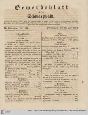 Nro. 16 (31. Juli)