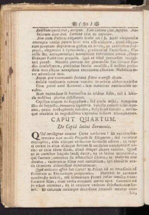 Caput Quartum. De Copiâ latini Sermonis