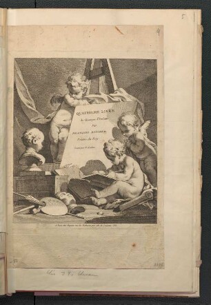 Quatrieme Livre de Groupes d'Enfans, Titelblatt (Boucher)
