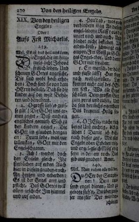 XIX. Von den heiligen Engeln; Oder: Aufs Fest Michaelis.