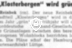 "Klosterbergen" wird grün