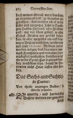 Das Sechs- und Sechtzigste Capitul. - Das Siebentzigste Capitul.