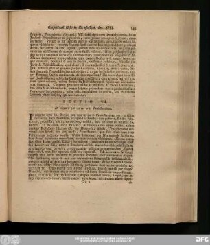 Sectio VII. De vexatis per varias oras Protestantibus.