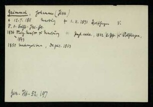 Grimmel, Johannes (Jean)