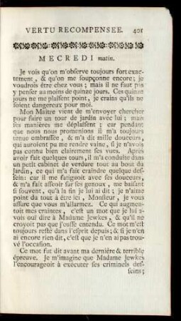 Mecredi matin.