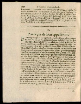 De Privilegiis de non appellando