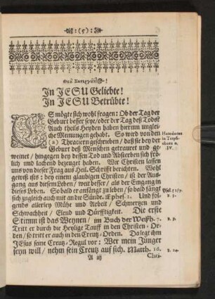 Christliche Leich-Sermon.
