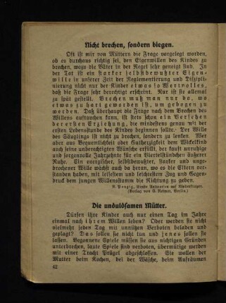 Nicht brechen, sondern biegen