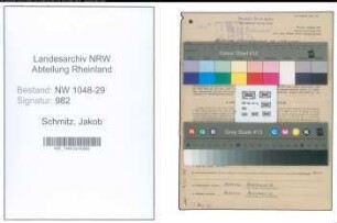 Entnazifizierung Jakob Schmitz , geb. 02.11.1897 (Beamter)