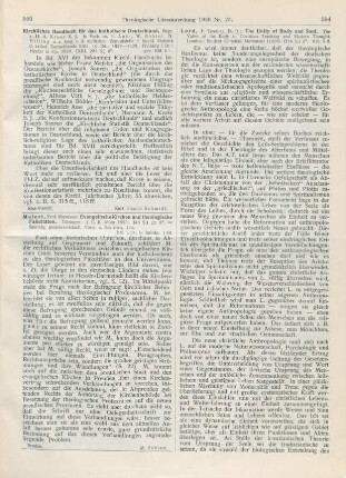 593 [Rezension] Mulert, Hermann, Evangelische Kirchen und theologische Fakultäten