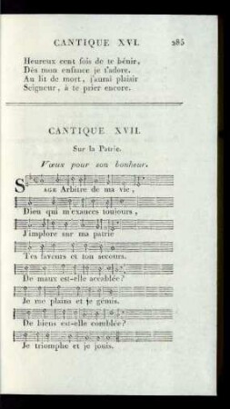 Cantique XVII.