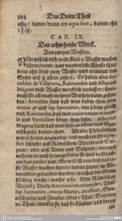 CAP. LX. Das achtzehende Werck.