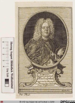 Bildnis Ludwig Rudolf, Herzog zu Braunschweig-Lüneburg-Wolfenbüttel (reg. 1731-35)