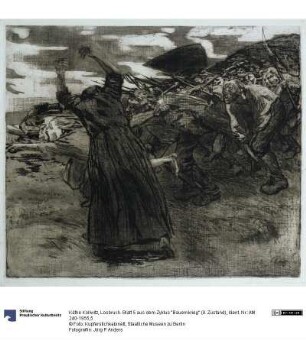 Losbruch. Blatt 5 aus dem Zyklus "Bauernkrieg" (9. Zustand)