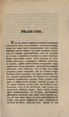 De inhalationum aetheris sulphurici usu in arte obstetricia : Diss. inaug. med. - obst.