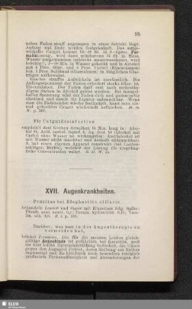 XVII. Augenkrankheiten