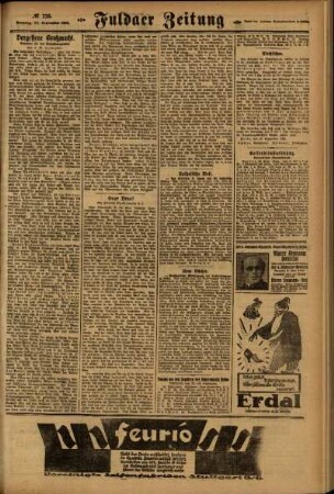 Zweite Ausgabe vom Sonntag, den 30. September 1923.