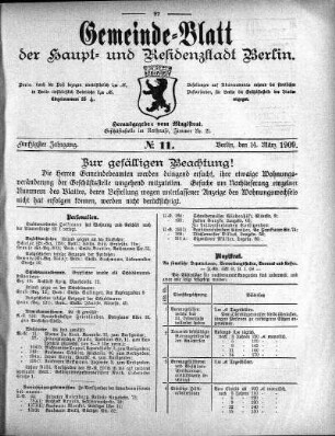 1909,11: No. 11, 14. März 1909