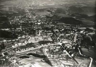 Waldheim. Stadtansicht. Luftbild-Schrägaufnahme