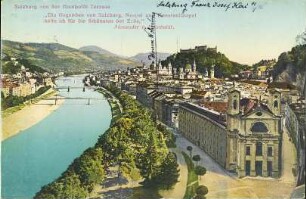 Salzburg von der Humboldt-Terrasse.