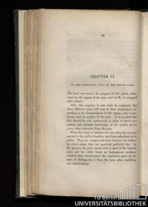 Chapter VI. On the expressed juice of the sugar cane