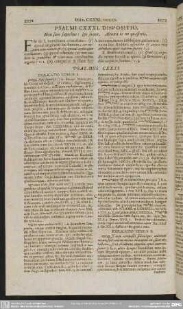 Psalmi CXXXI. Dispositio. Non sum superbus; spe fruor. Altiora te ne quaesieris