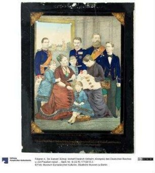 Se. Kaiserl. Königl. Hoheit Friedrich Wilhelm, Kronprinz des Deutschen Reiches u. von Preußen nebst Gemahlin Victoria, geb. Princeß Royal v. England und Familie