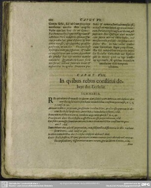 Caput VIII. In quibus rebus constituti debeat dos Ecclesiae