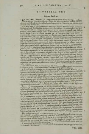 In Tabella XIII. Scripturae Saeculi XI.
