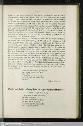 Ernste und heitere Geschichten in erzgebirgischer Mundart