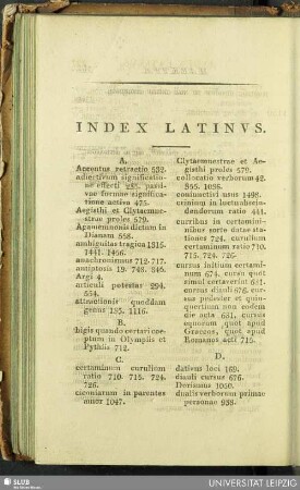 Index Latinus
