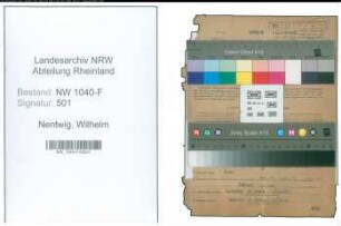 Entnazifizierung Wilhelm Nentwig , geb. 02.03.1904 (Zollsekretaer)