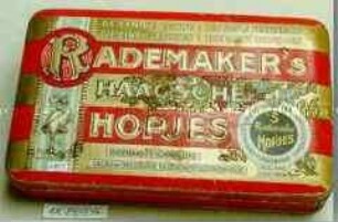 Blechdose für Pralinen? "RADEMAKER's HAAGSCHE HOPJES"