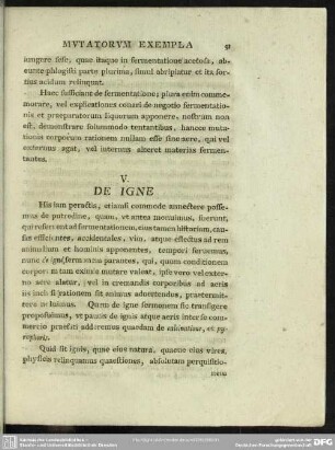 V. De Igne