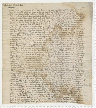 Testament des Ludeke byme Sode, beglaubigt durch die Ratsmannen Arnd Kappenberg und Godeke Tzerstede; zu den Testamentsvollstreckern gehört Wilhelm van Dasle.
