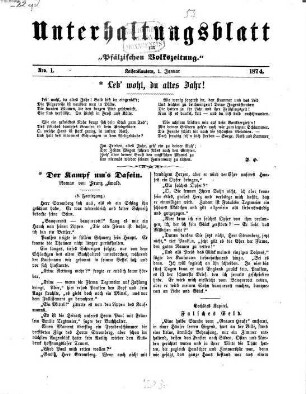 Unterhaltungsblatt zur Kaiserslauterer Zeitung. 1874