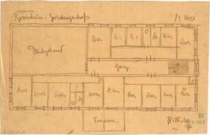 Fischer, Theodor; Rosenheim; Kunstmühle - Grundriss Zwischengeschoss