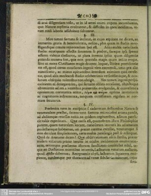 §. III. Multa inventa fortunae beneficio tribuenda, quae saepe non cogitantibus se praebet faventem