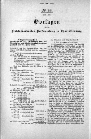 No. 23. (317-330.), 24. Oktober 1900