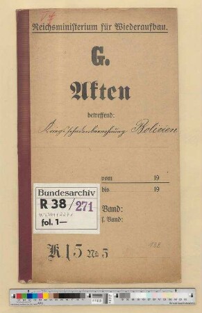 Berechnung der Kriegsschäden: Bolivien