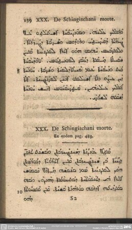 XXX. De Schingischani morte. Ex eodem pag. 483.