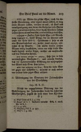 II. Widerlegung der Meynung der Judenchristen von der Erwählung. Cap. IX. X. XI.
