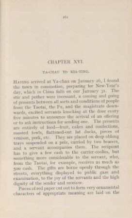 Chapter XVI. Ya-chau to Kia-ting